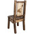 Denver Side Chair with Engraved Wolf - Stained & Lacquered