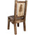 Denver Side Chair with Engraved Pine Tree - Stained & Lacquered