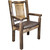 Denver Captain's Chair with Saddle Seat - Stained & Lacquered