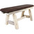 Denver Plank Bench with Saddle Seat - 45 Inch - Lacquered