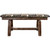 Denver Plank Bench with Woodland Seat - 45 Inch - Stained & Lacquered