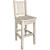 Denver Barstool with Engraved Elk Back - Lacquered