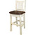 Denver Barstool with Back & Saddle Seat - Lacquered