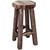 Denver Counter Height Backless Barstool - Stained & Lacquered