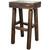 Denver Counter Height Half Log Barstool - Stained & Lacquered