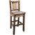 Denver Barstool with Back & Saddle Seat - Stained & Lacquered