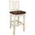Denver Counter Height Barstool with Back & Saddle Seat - Lacquered