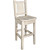 Denver Barstool with Engraved Wolf Back - Lacquered