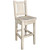 Denver Counter Height Barstool with Engraved Pine Tree Back - Lacquered