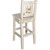 Denver Counter Height Barstool with Engraved Elk Back - Lacquered