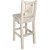 Denver Counter Height Barstool with Engraved Wolf Back - Lacquered