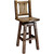 Denver Counter Height Swivel Barstool with Back - Stained & Lacquered