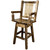 Denver Counter Swivel Captain's Barstool - Stained & Lacquered