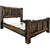 Lima Live Edge Bed with Jacobean Stain - Cal King