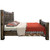 Lima Live Edge Bed with Jacobean Stain - Twin