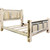 Lima Sawn Bed with Iron & Clear Lacquer - Full
