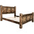 Lima Sawn Bed with Iron & Provincial Stain - Twin