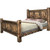 Lima Sawn Bed with Iron & Provincial Stain - Queen