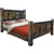 Lima Sawn Bed with Iron & Jacobean Stain - Twin
