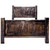 Lima Sawn Bed with Iron & Jacobean Stain - Twin