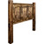 Lima Sawn Headboard with Iron & Provincial Stain - King