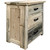 Lima Sawn 3 Drawer Chest with Iron - Clear Lacquer