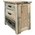 Lima Sawn 3 Drawer Chest with Iron - Clear Lacquer