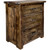 Lima Sawn 3 Drawer Chest with Iron - Provincial Stain