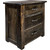 Lima Sawn 3 Drawer Chest with Iron - Jacobean Stain