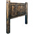 Lima Sawn Headboard with Iron & Jacobean Stain - Full