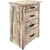 Lima Sawn 4 Drawer Chest with Iron - Clear Lacquer
