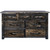 Lima Live Edge 7 Drawer Dresser - Jacobean Stain