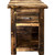Lima Live Edge 25 Inch Nightstand with Iron - Provincial Stain