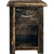 Lima Live Edge 30 Inch Nightstand with Iron - Jacobean Stain