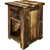 Lima Live Edge 30 Inch Nightstand with Iron - Provincial Stain