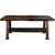 Lima Coffee Table with Shelf & Copper Creek Legs - Jacobean Stain