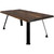 Lima Coffee Table with Blackstone Iron Legs - Jacobean Stain