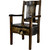 Lima Live Edge 32 Inch Dining Side Chair - Jacobean Stain