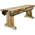 Lima Live Edge 6 Foot Wooden Bench - Clear Lacquer