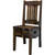 Lima Live Edge 18 Inch Dining Side Chair - Jacobean Stain