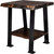 Lima End Table with Shelf - Jacobean Stain