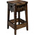 Lima 24 Inch Backless Barstool - Jacobean Stain