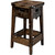Lima 24 Inch Backless Barstool - Jacobean Stain