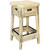 Lima 24 Inch Backless Barstool - Clear Lacquer