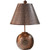 Pine Woods Hammered Copper Accent Lamp