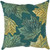 Falling Leaves Square Accent Pillow - Green