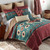 Mojave Turquoise & Rust Quilt Bed Set - King