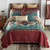 Mojave Turquoise & Rust Quilt Bed Set - King