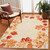 Autumn Leaves Tan Indoor/Outdoor Rug - 8 x 10