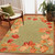 Autumn Leaves Moss Indoor/Outdoor Rug - 4 x 6